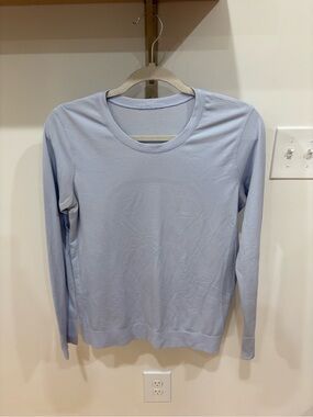 lululemon athletica Light Blue Long-Sleeve Crew